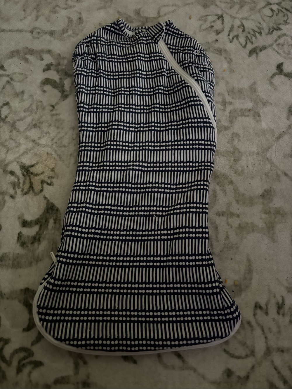 ✨5/$10 Navy & White Striped Infant Sleep Sack 1TOG